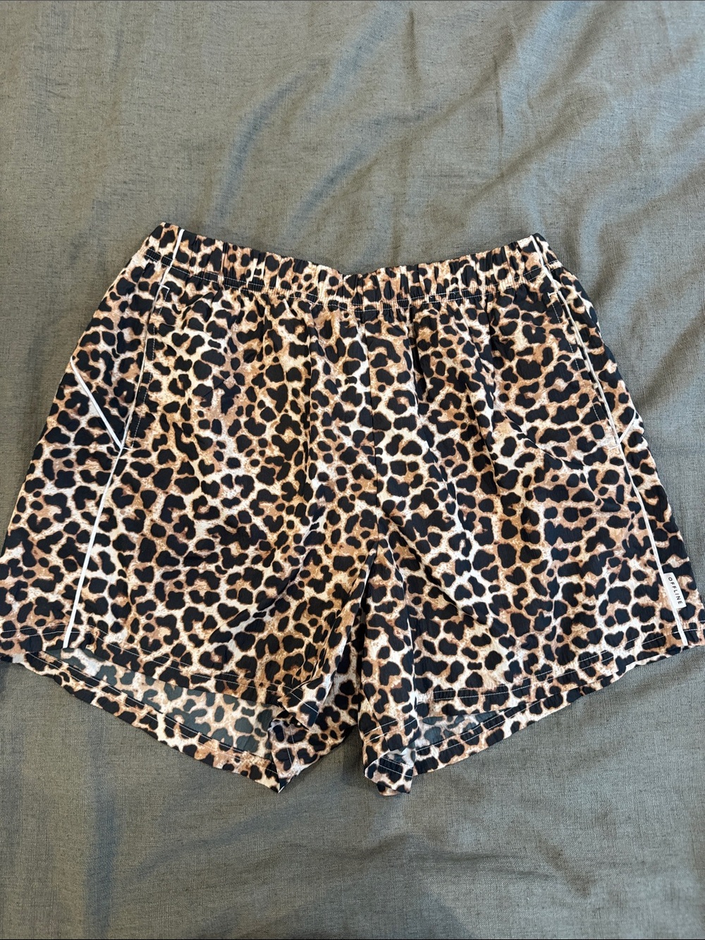 Aerie  leopard gym shorts. Like new.